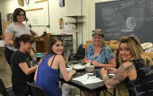 Trish teaching a workshop at Rosewood